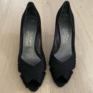 Ferragamo black dress shoes